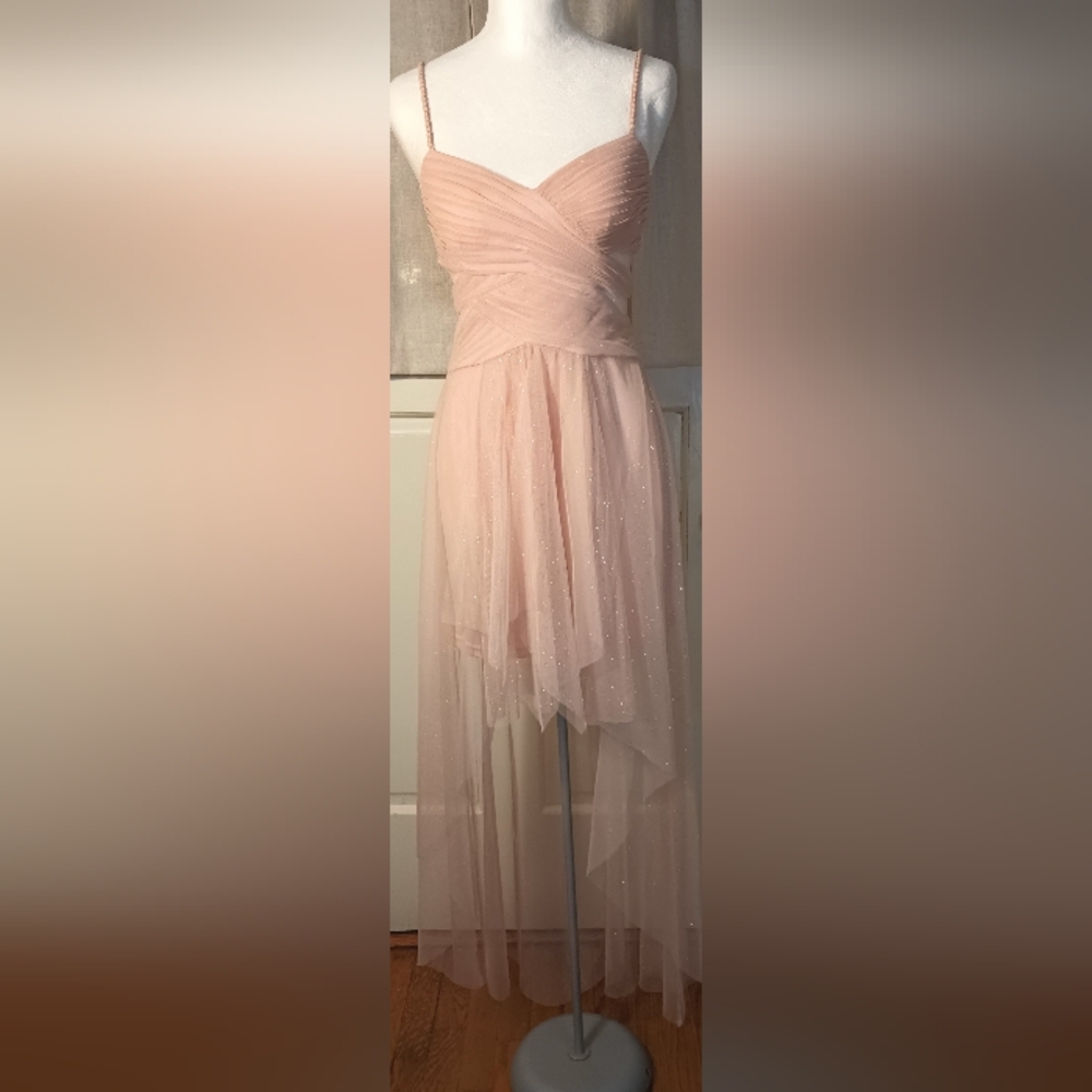 Hailey Logan By Adriana Papell Lt. 1 Asymmetrical High-Low Party  Sundress